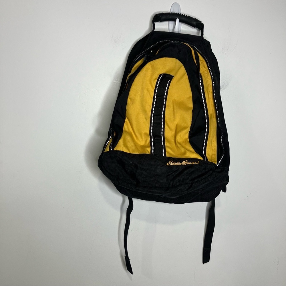 Eddie‎ Bauer black & yellow backpack full size